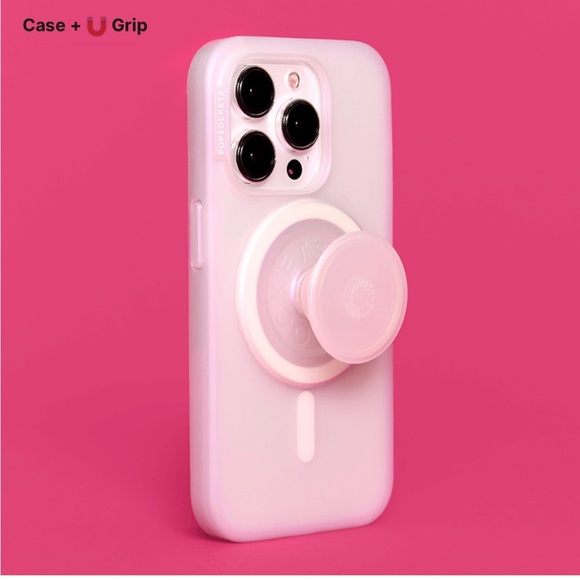 PopSocket White Opalescent iPhone 15 Pro Max Case NEW - Picture 3 of 4